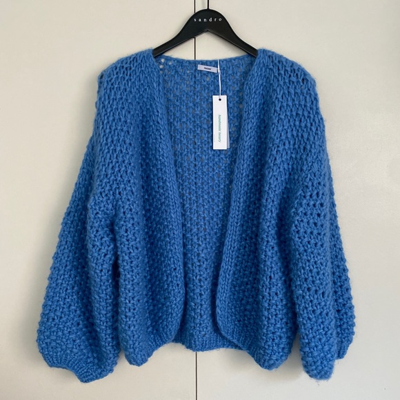 (S/M)Maiami Big Bomber tricot-knit cardigan - Picture 3 of 11